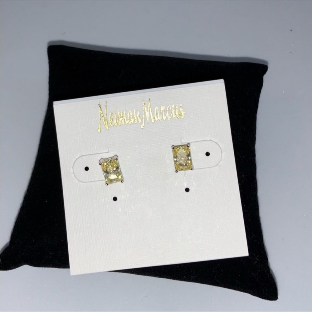 1ct Canary Radiant Earrings - Picture 10 of 12